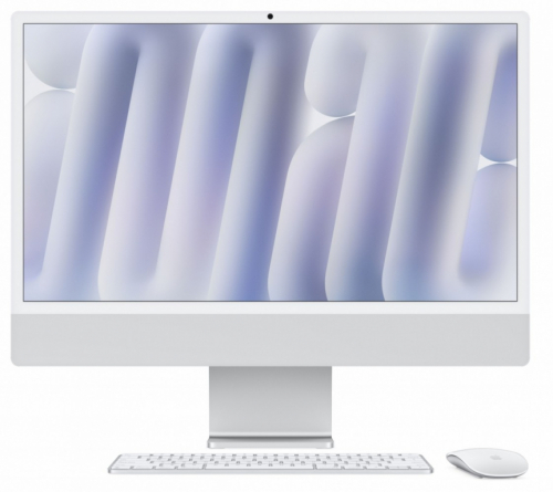 Apple iMac 24 inch: M4 10/10, 16GB, 256GB SSD - Silver