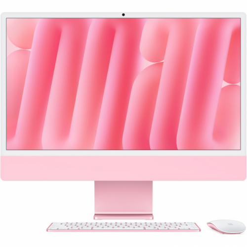 Apple 24-inch iMac with Retina 4.5K display: Apple M4 chip with 10-core CPU and 10-core GPU, 16GB, 256GB SSD - Pink