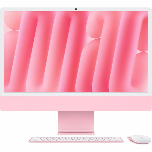 Apple 24-inch iMac with Retina 4.5K display: Apple M4 chip with 8-core CPU and 8-core GPU, 16GB, 256GB SSD - Pink