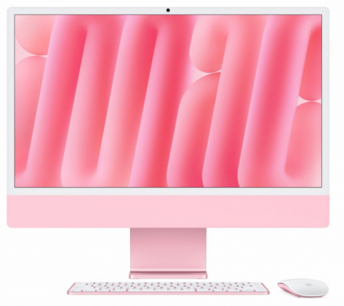 Apple iMac 24 inch: M4 10/10, 16GB, 512GB SSD - Pink