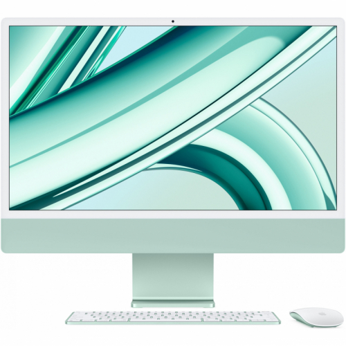 APPLE iMac 4,5K 59,69cm 23,5Zoll Apple M3 Chip mit 8-Core CPU und 10-Core GPU 8GB gem. RAM 256GB SSD DE - Grün