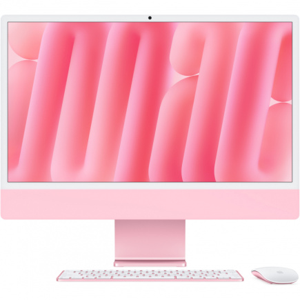 Apple 24-inch iMac with Retina 4.5K display: Apple M4 chip with 10-core CPU and 10-core GPU. 16GB. 512GB SSD - Pink