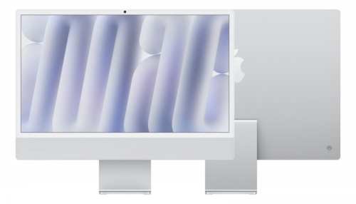 Apple iMac 24 inch: M4 10/10, 16GB, 256GB SSD - Silver Nano