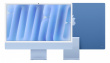 Apple iMac 24 inch: M4 10/10, 16GB, 512GB SSD - Blue