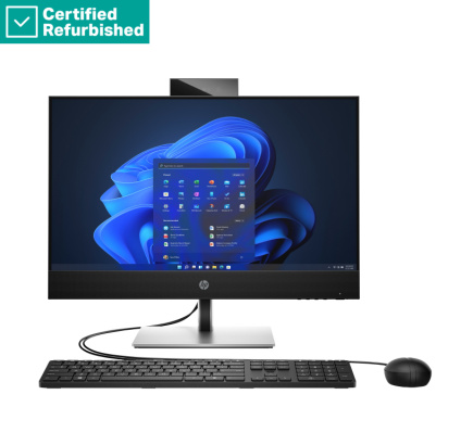 Восстановленный GOLD HP Pro 440 G9 AIO All-In-One - i3-13100, 8GB, 256GB SSD, 23.8 FHD Non-Touch AG, Fixed Stand, USB Mouse, Win 11 Pro, 1 years HP Восстановленный