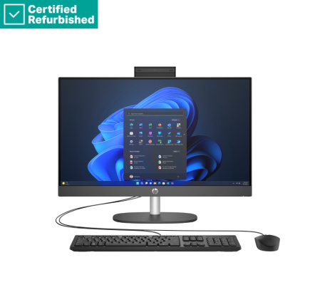 Taastatud SILVER HP Pro 240 G10 AIO All-in-One - i5-1334U, 8GB, 512GB SSD, 23.8 FHD Non-Touch AG, Iron Gray, USB Mouse, DOS, 1 years HP Taastatud