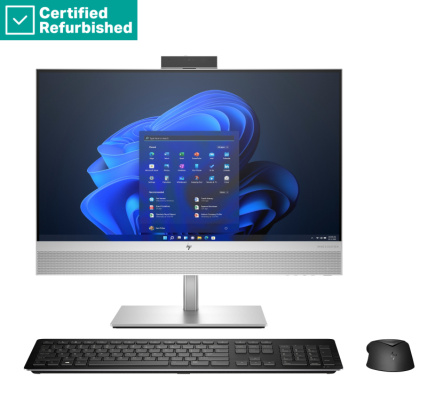 Taastatud SILVER HP Elite 840 G9 AIO All-In-One - i7-14700, 16GB, 512GB SSD, 23.8 FHD Touch AG, Height Adjustable, Win 11 Pro, 1 years HP Taastatud