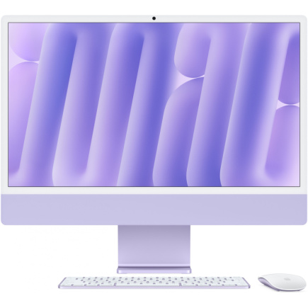 iMac Z1K7 59.62cm 23.5Zoll Standardglas M4 10C CPU/10C GPU/16C N.E. 32GB 1TB SSD Gbit Eth MM MaKey TID DE Violett