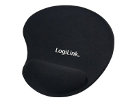 LOGILINK ID0027 LOGILINK - Gel mouse pad with wrist rest support, black