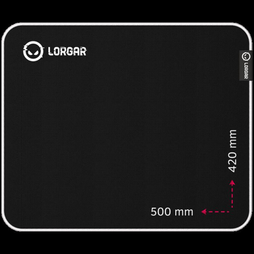 Lorgar Legacer 755, Gaming mouse pad, Ultra-gliding surface, Purple anti-slip rubber base, size: 500mm x 420mm x 3mm, weight 0.45kg