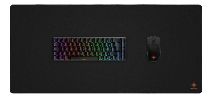 DELTACO Gaming DMP450 - Keyboard and mouse pad - size XL - black