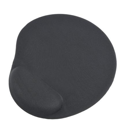 Gembird | Gel mouse pad with wrist support | Ergonomic mouse pad | 240 x 220 x 4 mm | Black MP-GEL-BK