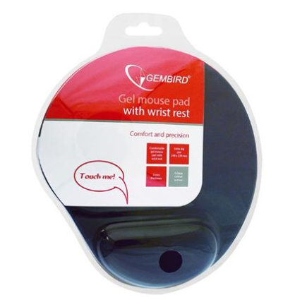 Gembird | MP-GEL-B Gel mouse pad with wrist support, blue | Gel mouse pad | Blue MP-GEL-B