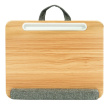Techly Bamboo Portable Laptop Desk Stand with Padded Base and Tablet Stand