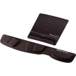 Fellowes Mouse Mat Wrist Support - Health-V Mouse Pad with Antibacterial Protection - Ergonomic Mouse Mat for Computer, Laptop, Home Office Use - Black