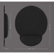 MANHATTAN Mauspad Schaumstoff mit Handballenauflage schwarz retail