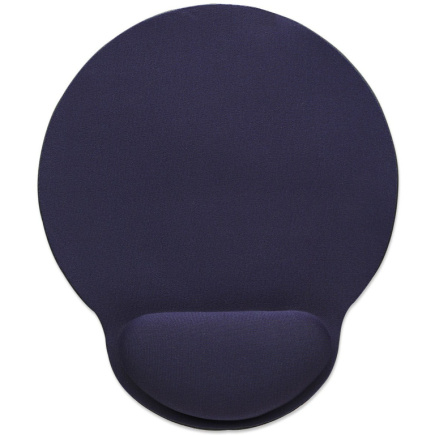 MANHATTAN Mauspad Schaumstoff mit Handballenauflage blau