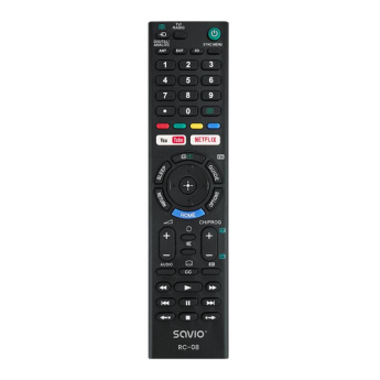 Savio RC-08, Sony TV, must - Teleri asenduspult / TVPUSARC08