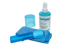 MANHATTAN LCD Cleaning Kit Alcohol-free Includes Cleaning Solution Brush and Microfiber Cloth