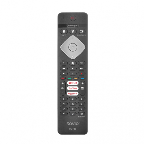 Savio universal remote control/replacement for Philips TV, SMART TV, RC-16
