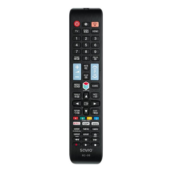 Savio RC-09, Samsung TV, must - Teleri asenduspult / TVPUSARC09