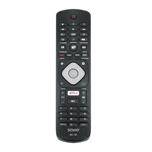 Savio RC-10, Philips TV, must - Teleri asenduspult / TVPUSARC10