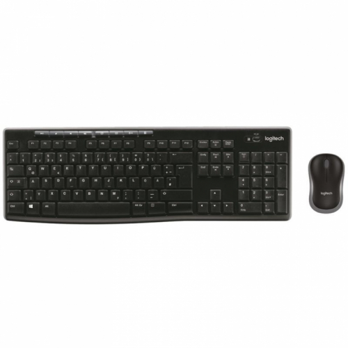Logitech MK270, US, must - Juhtmevaba klaviatuur + hiir / 920-004508