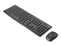 LOGITECH MK295 Silent Keyboard and mouse set wireless 2.4 GHz Nordic graphite (PAN)