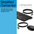 HP 320MK USB Wired Mouse Keyboard Combo - Black - US/RUS