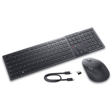 Dell | Premier Collaboration Keyboard and Mouse | KM900 | Keyboard and Mouse Set | Wireless | US | Graphite | USB-A | Wireless connection