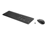 HP 230 - Keyboard and mouse set - wireless - black - ENG/EST
