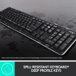 Logitech MK270 Wireless Combo - Keyboard and mouse set - wireless - 2.4 GHz - Nordic