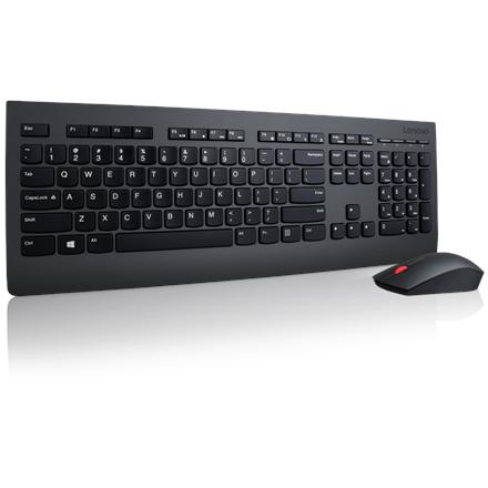 Lenovo | Professional | Professional Wireless Keyboard and Mouse Combo - US English with Euro symbol | Keyboard and Mouse Set | Wireless | Mouse included | US | Black | US English | Numeric keypad | Wireless connection 4X30H56829