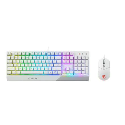 MSI | Vigor GK30 COMBO WHITE | Keyboard and Mouse Set | Wired | Mouse included | US | White VIGOR GK30 COMBO WHITE US