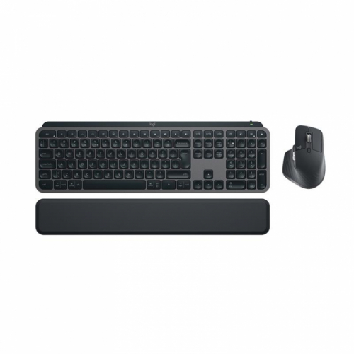 Logitech MX Keys S Combo, US, must - Juhtmevaba klaviatuur ja hiir / 920-011614