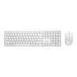 Dell Pro KM5221W - Keyboard and mouse set - wireless - 2.4 GHz - QWERTY -ENG/RUS - White