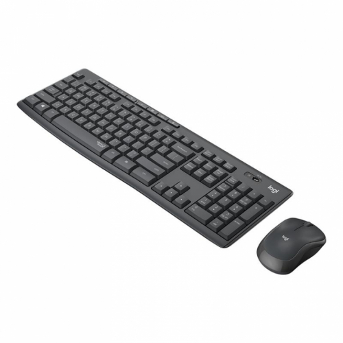 Logitech Slim Combo MK295, RUS, hall - Juhtmevaba klaviatuur + hiir / 920-009807