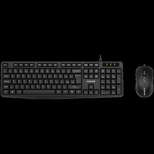 CANYON SET-1 EN/RU Keyboard+Mouse Wired Black