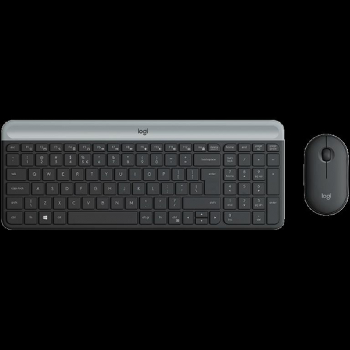 LOGITECH MK470 Slim Wireless Combo - GRAPHITE - RUS