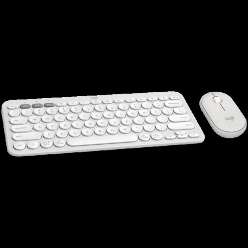 LOGITECH Pebble 2 Bluetooth Keyboard Combo - TONAL WHITE - US INT'L