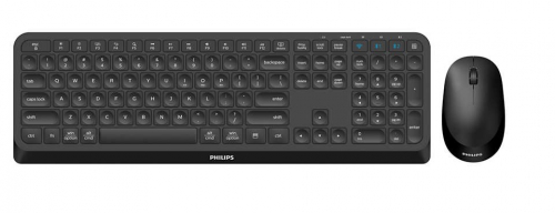 Philips 4000 series SPT6407B/00 keyboard Mouse included RF Wireless + Bluetooth Black