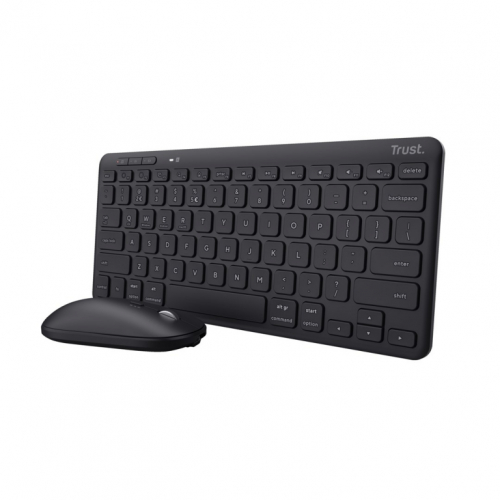 Trust Lyra keyboard Mouse included Office RF Wireless + Bluetooth QWERTY English Black