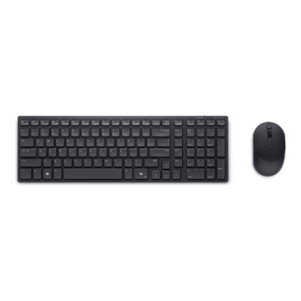 Dell | Silent Keyboard and Mouse | KM555 | Keyboard and Mouse Set | Wireless | US International (QWERTY) | Black | 2.4 GHz, Bluetooth 5.1 | Wireless connection