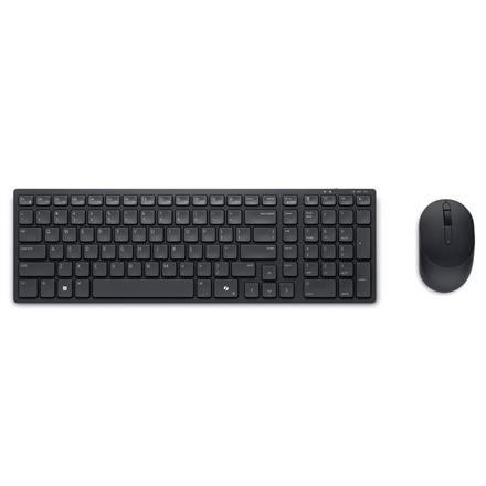 Dell | Silent Keyboard and Mouse | KM555 | Keyboard and Mouse Set | Wireless | Russian (QWERTY) | Black | 2.4 GHz, Bluetooth 5.1 | Wireless connection