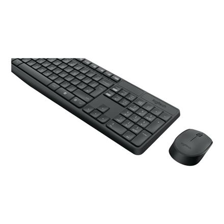 Logitech | MK235 | Keyboard and Mouse Set | Wireless | Mouse included | Batteries included | US | Black | 475 g