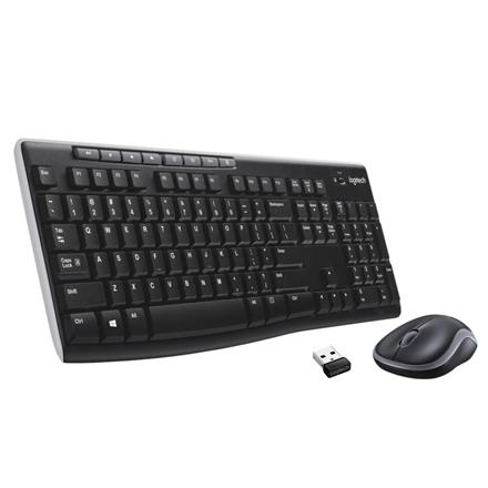 Logitech MK270 | Keyboard and Mouse Set | Wireless | US | Black