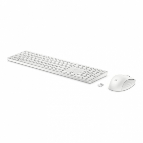 HP 650 Wireless Mouse Keyboard Combo - White - US ENG