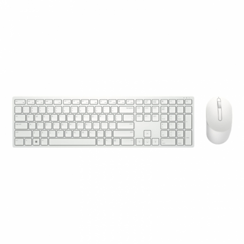 Dell Pro Wireless Keyboard and Mouse - KM5221W - US International (QWERTY) - White