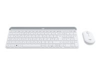 LOGITECH Slim Wireless Combo MK470 Keyboard and mouse set wireless 2.4 GHz Nordic off-white (PAN)