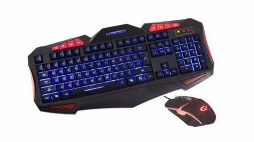 Esperanza EGK3000 Set Keyboard + wired backlit mouse